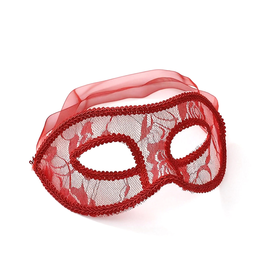 KELLY PINK Classic Lace Eye Mask Set – Elegant Masquerade Style