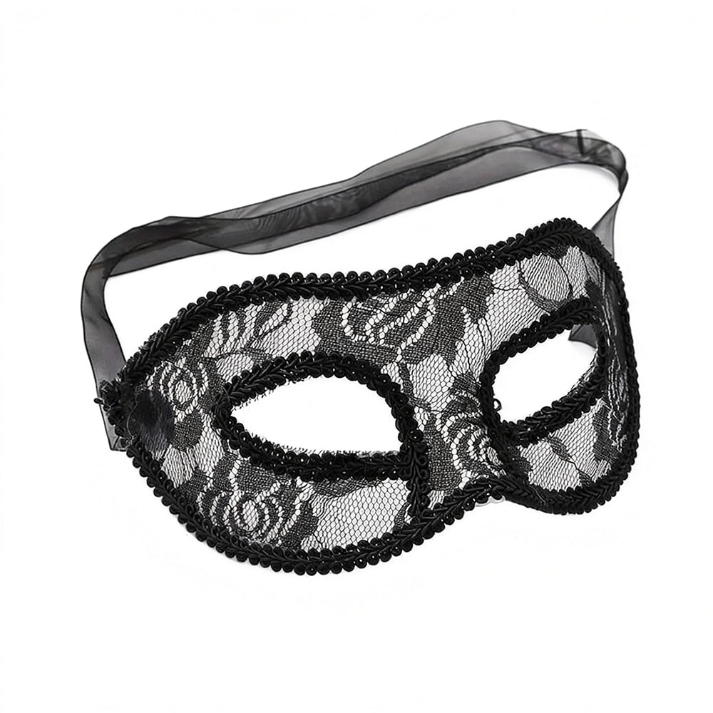 KELLY PINK Classic Lace Eye Mask Set – Elegant Masquerade Style