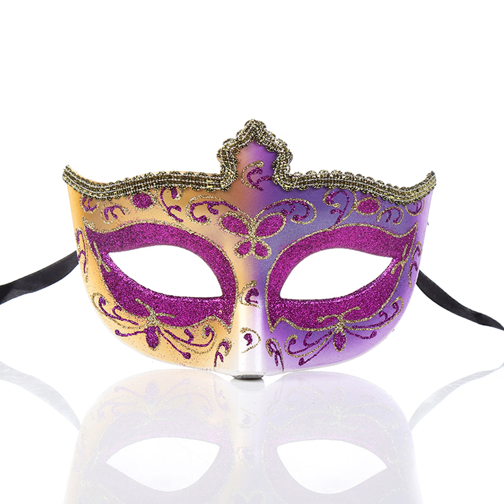 KELLY PINK Soft Gilded Venetian Eye Mask – Romantic Masquerade Style
