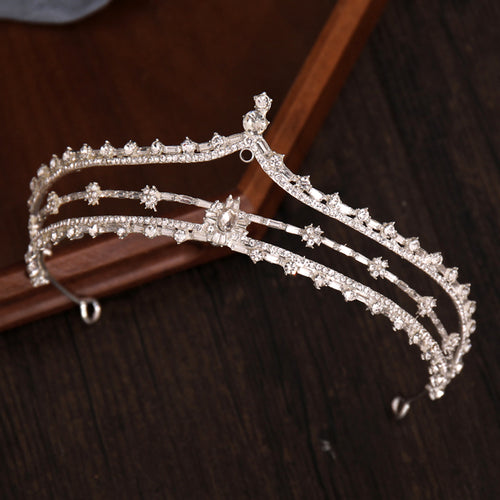 Bianca Rhinestone Tiara Headpiece