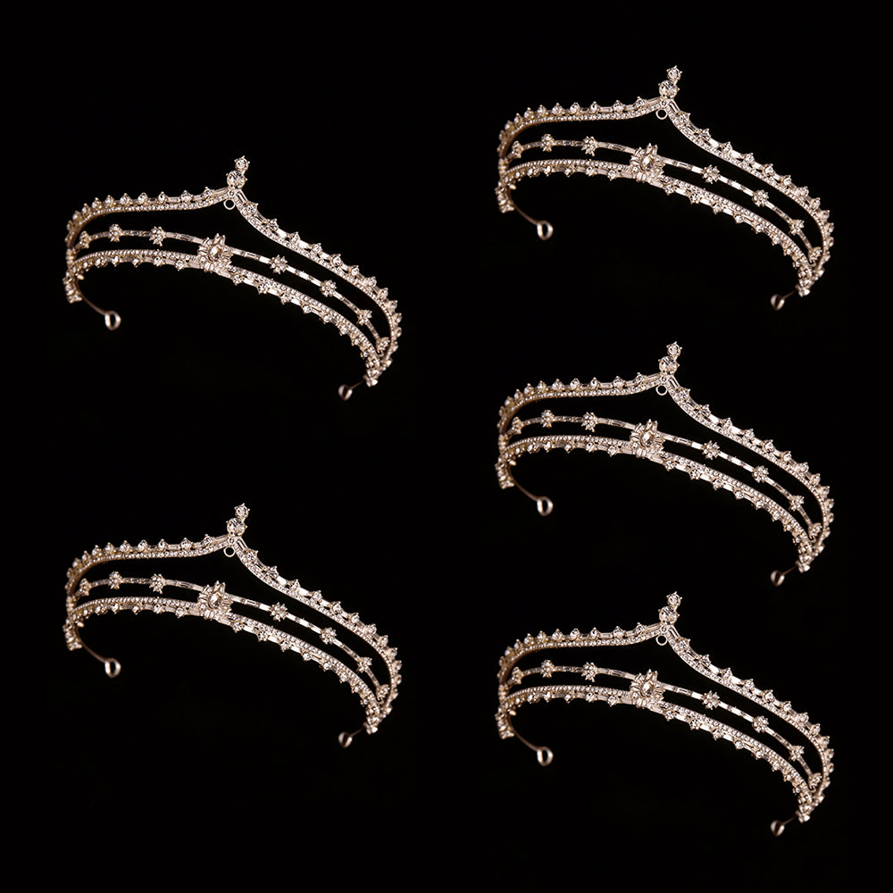 Bianca Rhinestone Tiara Headpiece