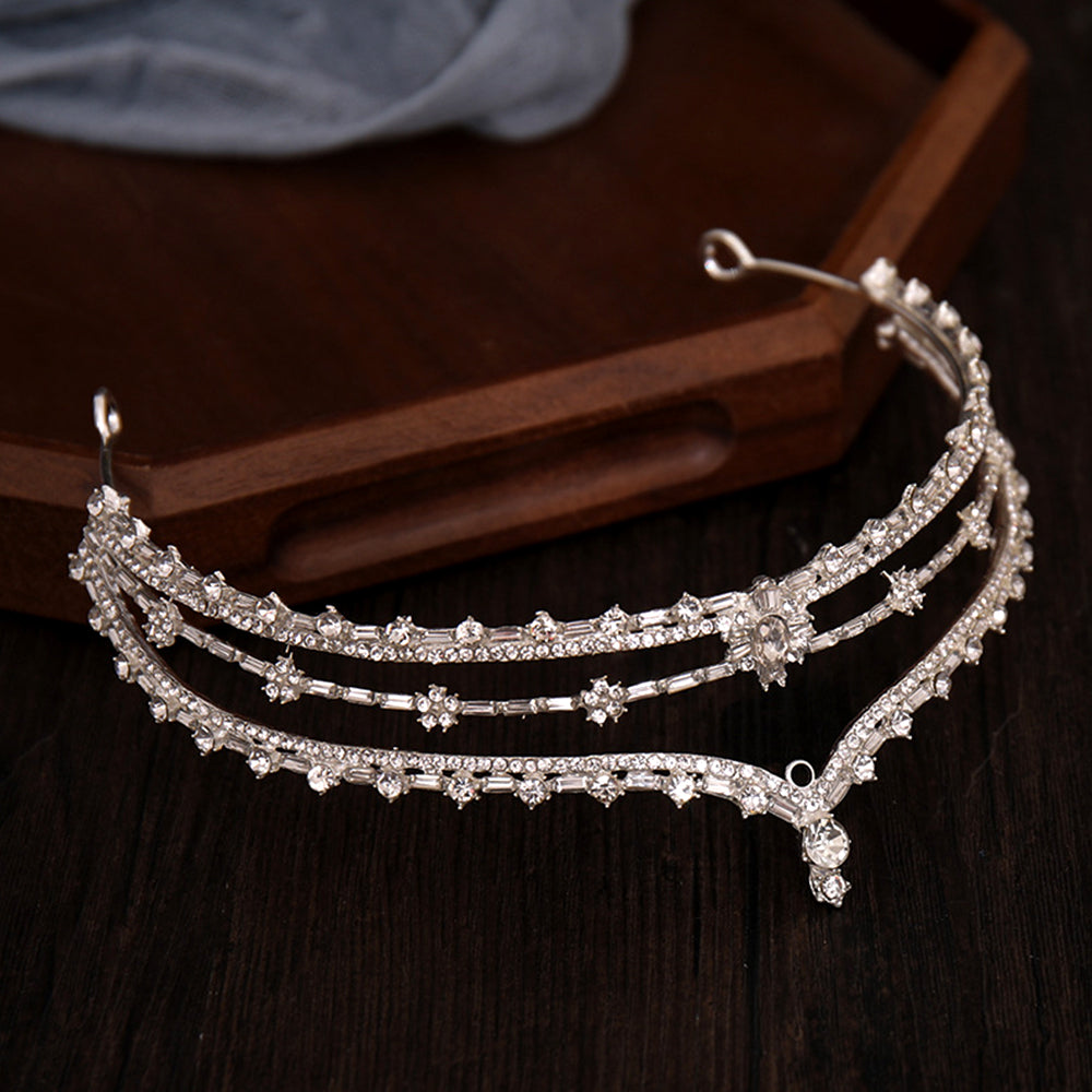 Bianca Rhinestone Tiara Headpiece