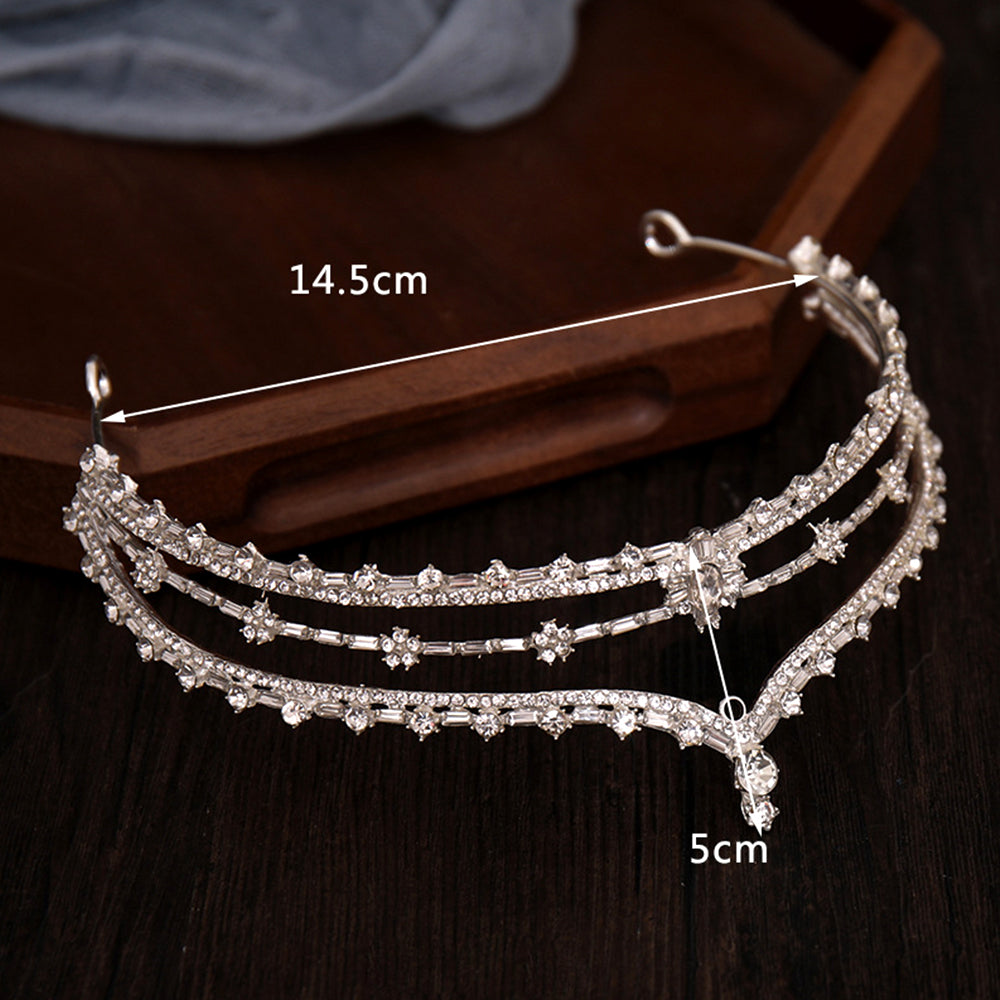 Bianca Rhinestone Tiara Headpiece