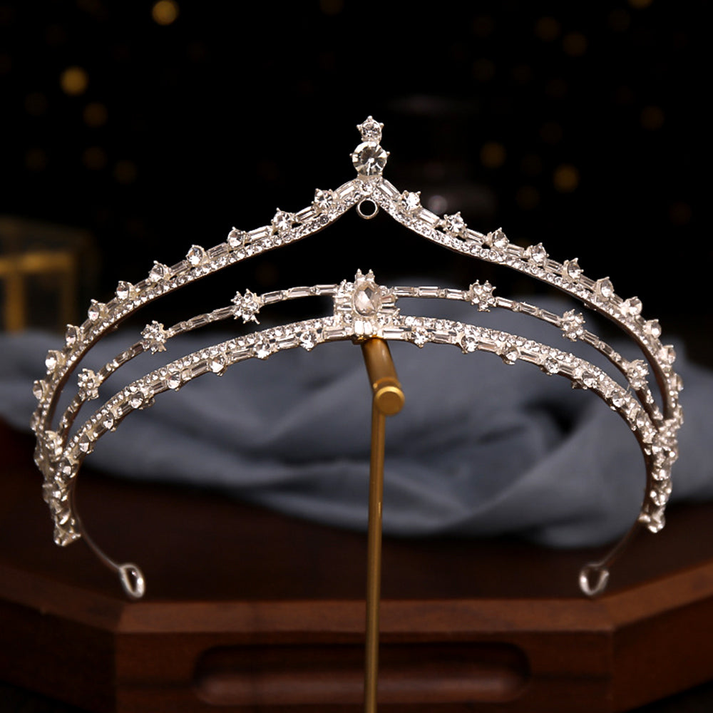 Bianca Rhinestone Tiara Headpiece