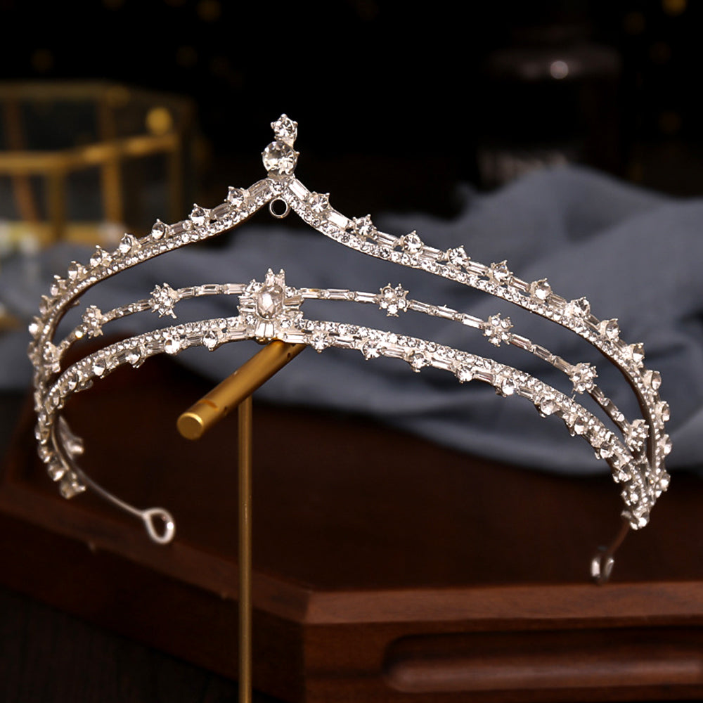 Bianca Rhinestone Tiara Headpiece