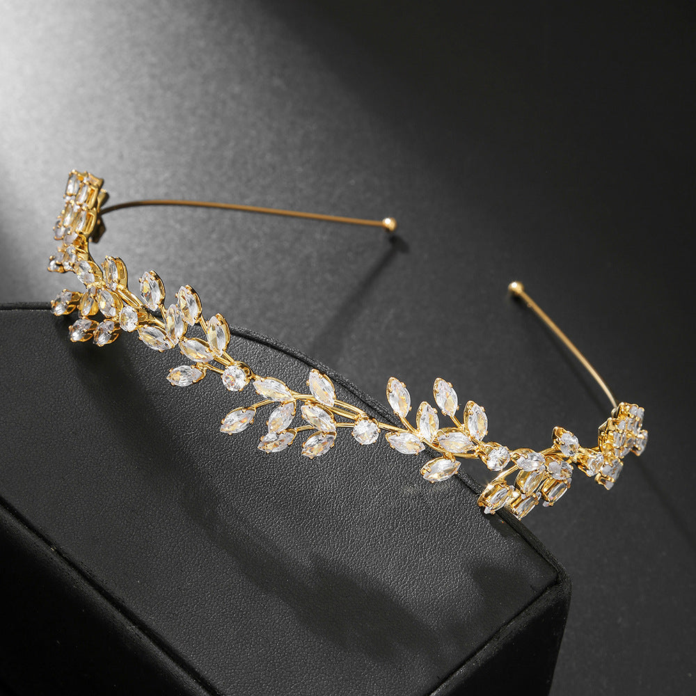 Bianca  Crystal Vine Headpiece