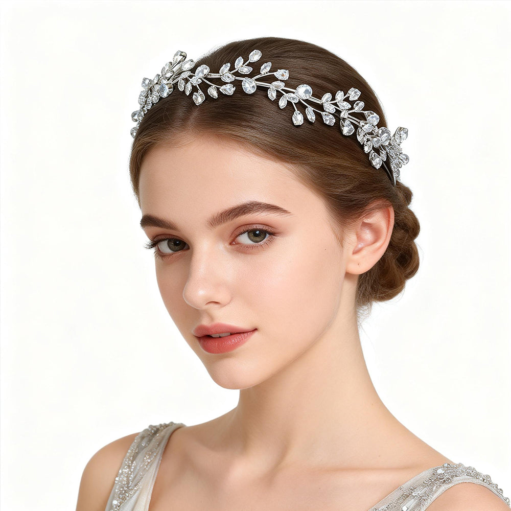 Bianca  Crystal Vine Headpiece