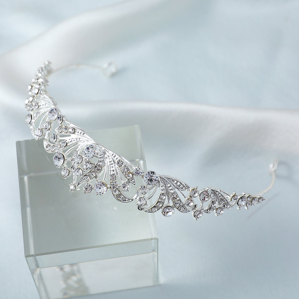 Bianca Gold Rhinestone Crown