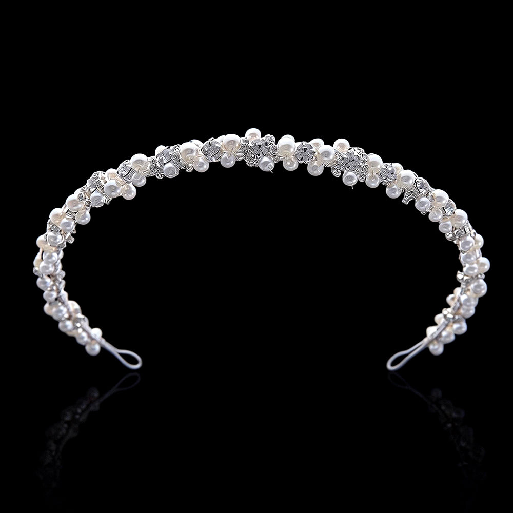 Bianca Pearl-Trimmed Rhinestone Headband