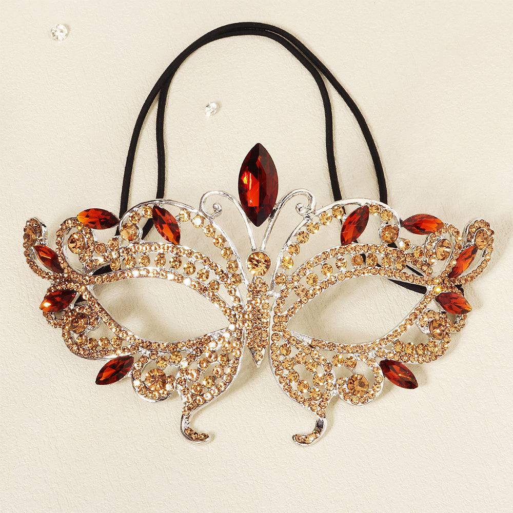 Kelly Pink Butterfly Jewel Mask