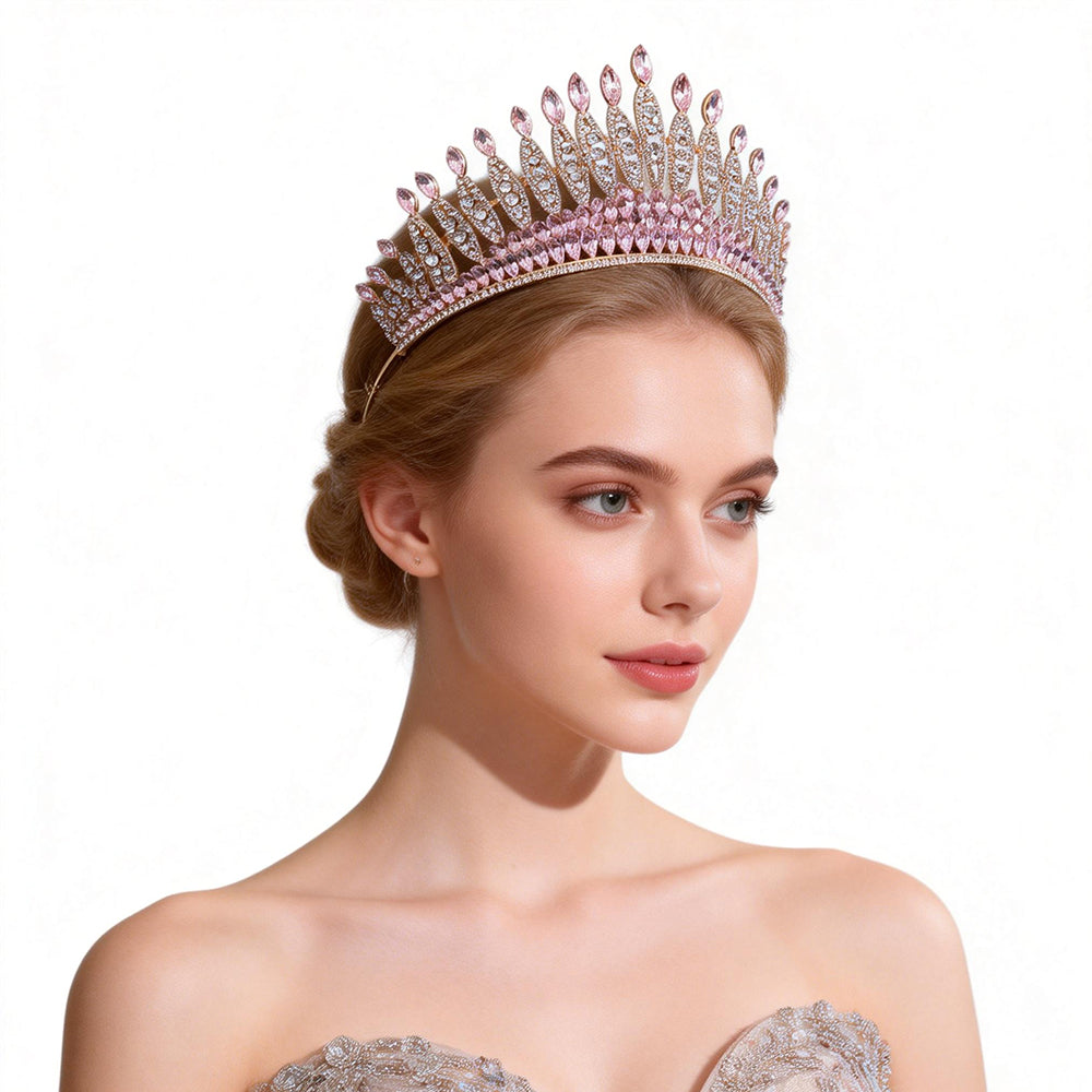 Kelly Pink Crystal Alloy Crown