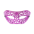 KELLY PINK Openwork Filigree Venetian Eye Mask – Elegant Masquerade Style