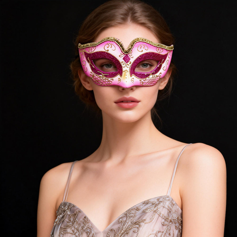 Héloïse Gilded Scroll Venetian Masquerade   Mask – Romantic Masquerade Style