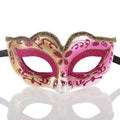 KELLY PINK Gilded Heart Venetian Eye Mask – Romantic Masquerade Style