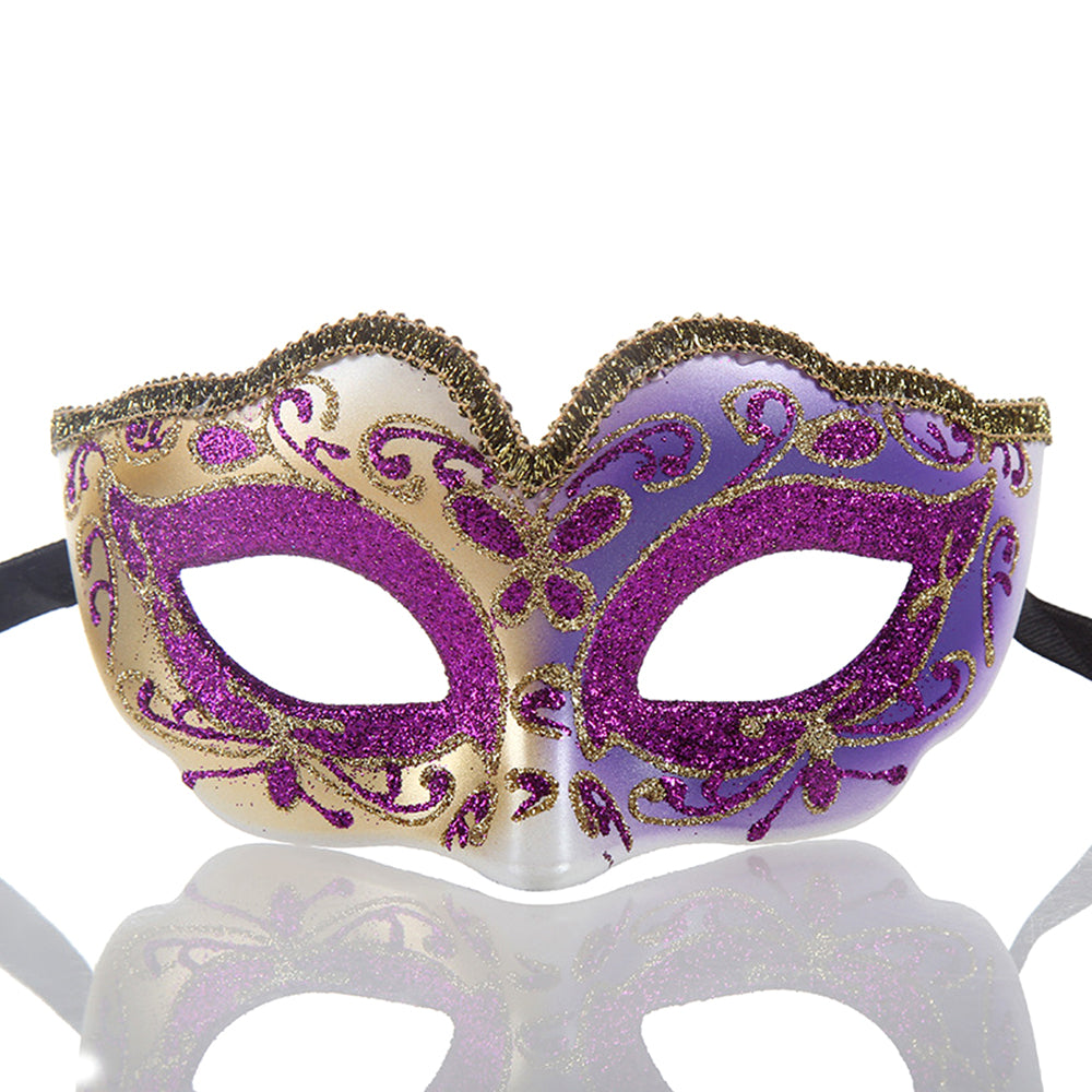 KELLY PINK Gilded Heart Venetian Eye Mask – Romantic Masquerade Style